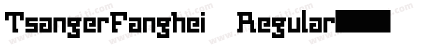 TsangerFanghei Regular字体转换